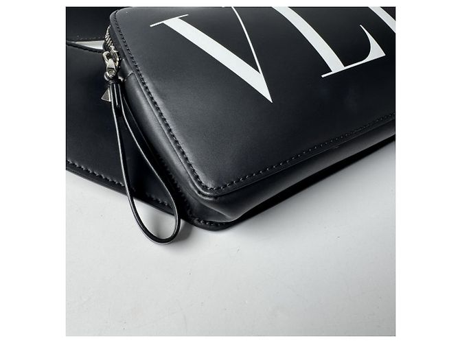 Borsa Sling in pelle nera Valentino Garavani Nero - vista 10