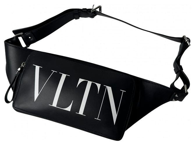 Borsa Sling in pelle nera Valentino Garavani Nero - vista 2