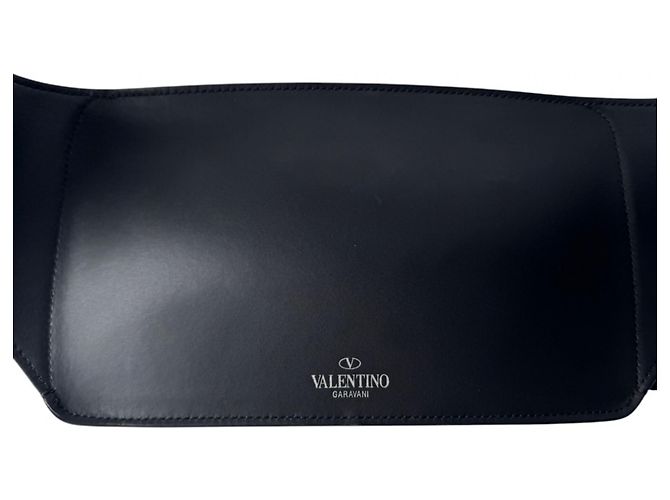Borsa Sling in pelle nera Valentino Garavani Nero - vista 3
