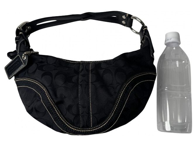 Borsa Coach One-Shoulder Signature Nero - vista 10
