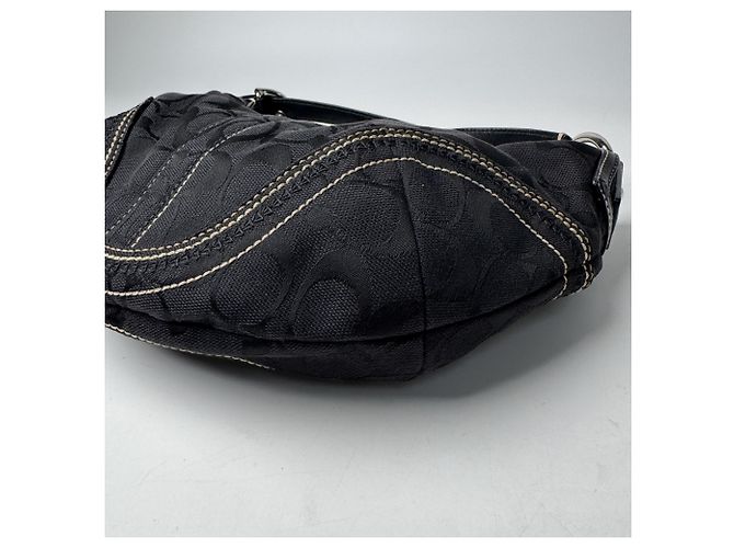 Borsa Coach One-Shoulder Signature Nero - vista 12