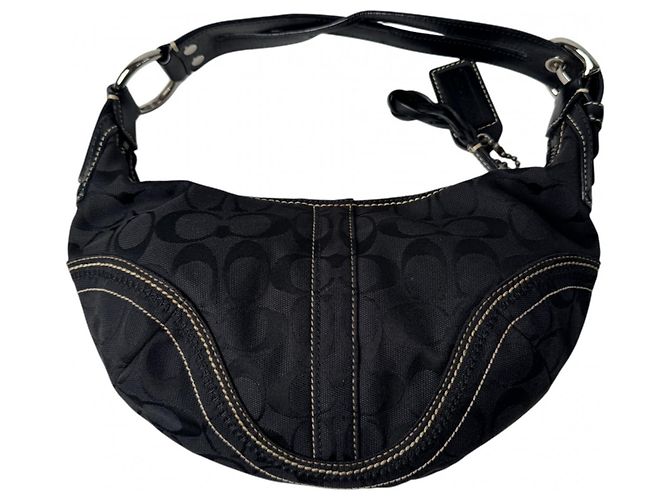 Borsa Coach One-Shoulder Signature Nero - vista 2