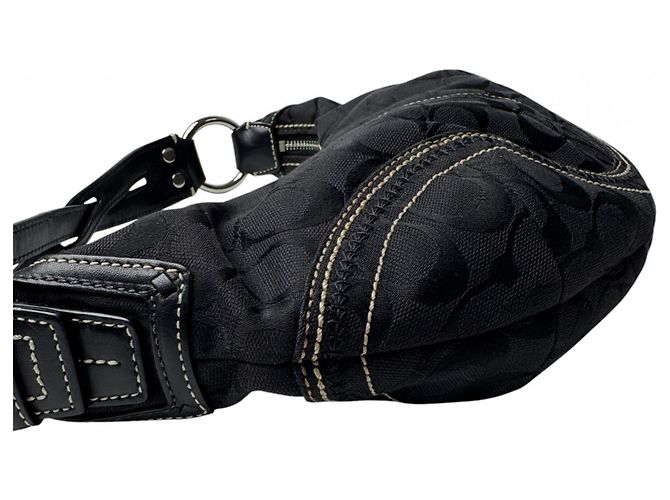 Borsa Coach One-Shoulder Signature Nero - vista 3