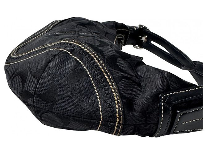Borsa Coach One-Shoulder Signature Nero - vista 4