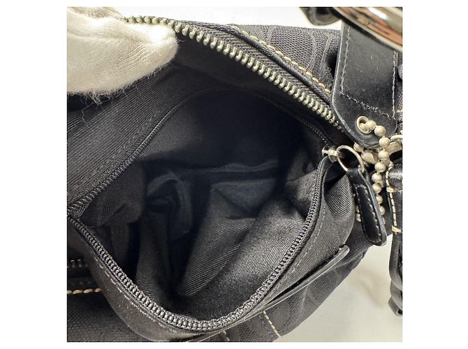 Borsa Coach One-Shoulder Signature Nero - vista 8