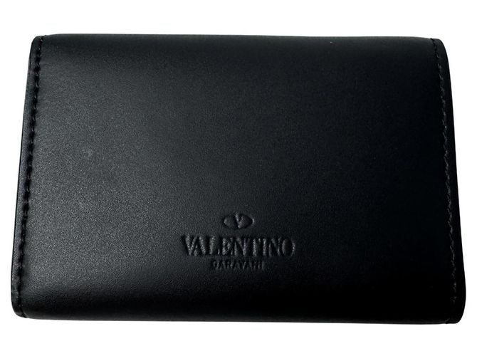 Valentino Garavani VLTN Tri-fold Wallet Black - view 2