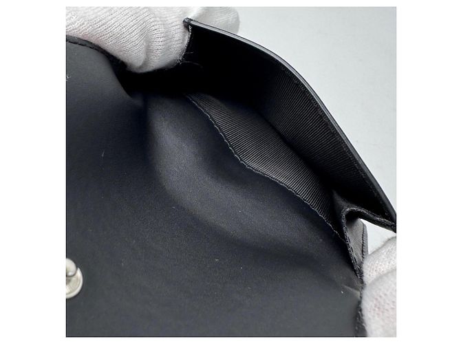 Valentino Garavani VLTN Tri-fold Wallet Black - view 6
