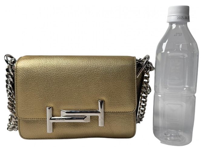 Borsa a tracolla Tod's Double T Chain D'oro - vista 14