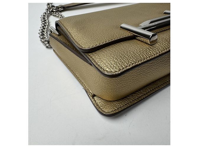 Borsa a tracolla Tod's Double T Chain D'oro - vista 15