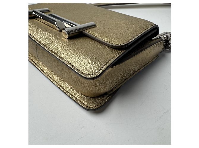 Borsa a tracolla Tod's Double T Chain D'oro - vista 16