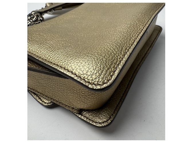 Borsa a tracolla Tod's Double T Chain D'oro - vista 17