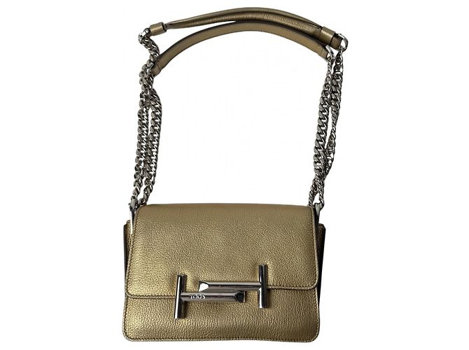 Borsa a tracolla Tod's Double T Chain D'oro - vista 2