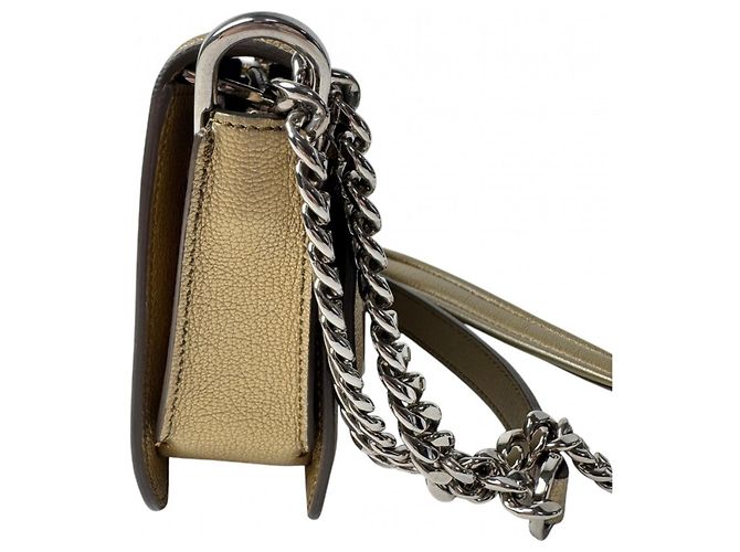 Borsa a tracolla Tod's Double T Chain D'oro - vista 5