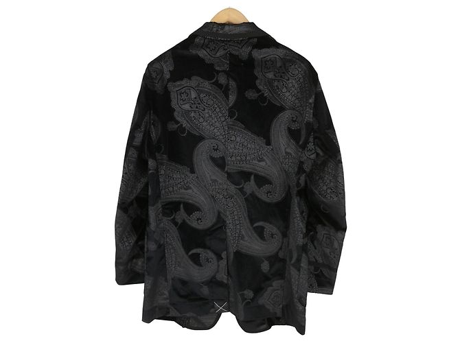 R13 Oversized Punk Rowing Blazer Black Grey Paisley Schwarz Grau - Ansicht 4