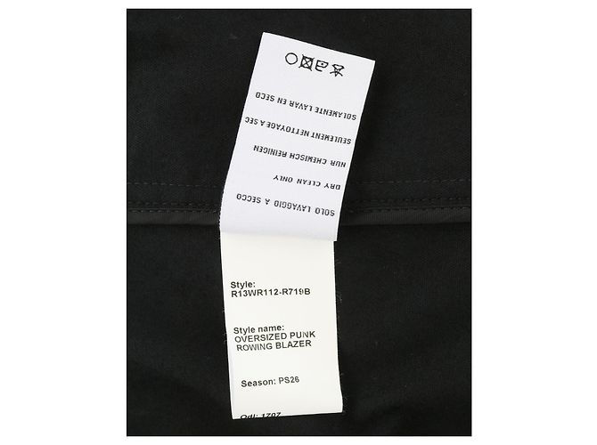 R13 Oversized Punk Rowing Blazer Black Grey Paisley Schwarz Grau - Ansicht 9
