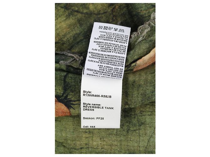R13 Reversible Tank Kleid Braun Mehrfarben Grau - Ansicht 13