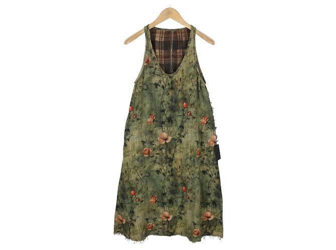 R13 Reversible Tank Kleid Braun Mehrfarben Grau - Ansicht 2