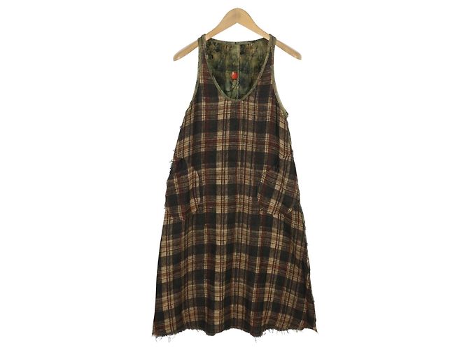 R13 Reversible Tank Kleid Braun Mehrfarben Grau - Ansicht 6