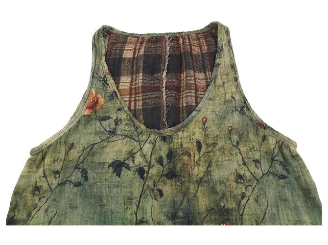 R13 Reversible Tank Kleid Braun Mehrfarben Grau - Ansicht 8