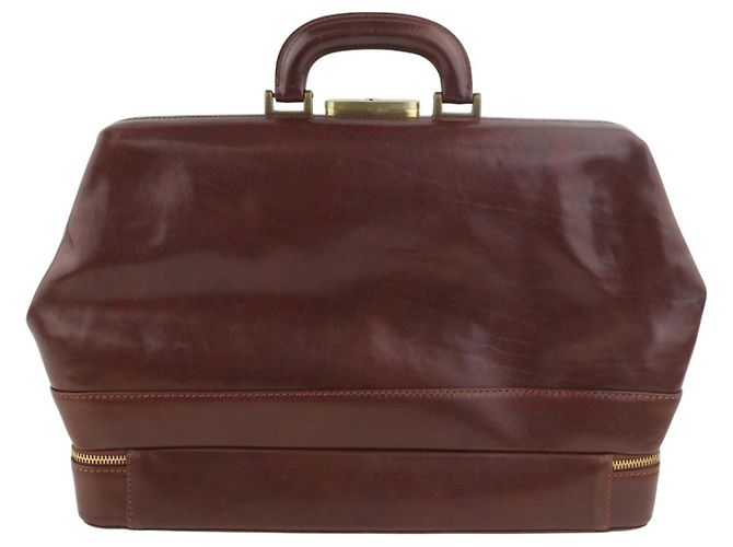 Autre Marque TIME RESISTANCE Borsa Uomo The Master And Margarita Doctor's Bag Marrone - vista 3