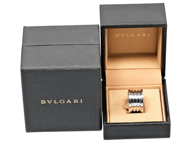Bulgari Anello Bvlgari B.ZERO1 a 5 bande in oro bianco 18K - vista 11
