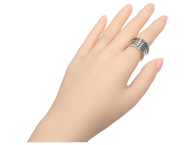 Bulgari Anello Bvlgari B.ZERO1 a 5 bande in oro bianco 18K - vista 2