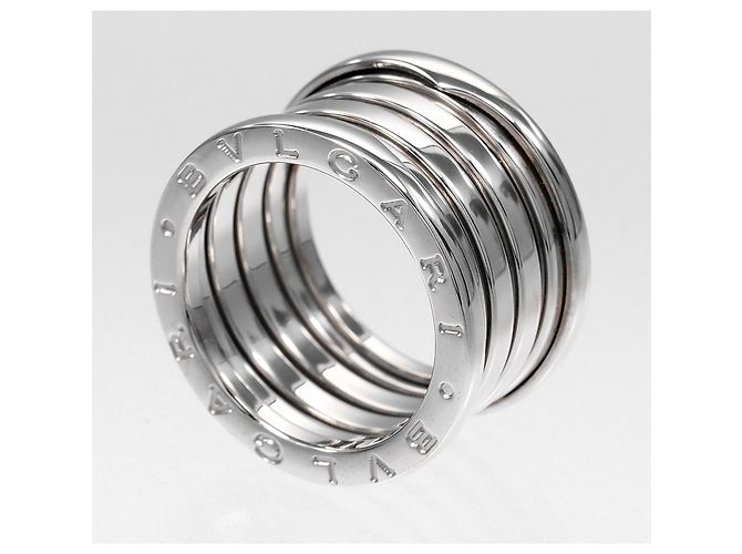 Bulgari Anello Bvlgari B.ZERO1 a 5 bande in oro bianco 18K - vista 3