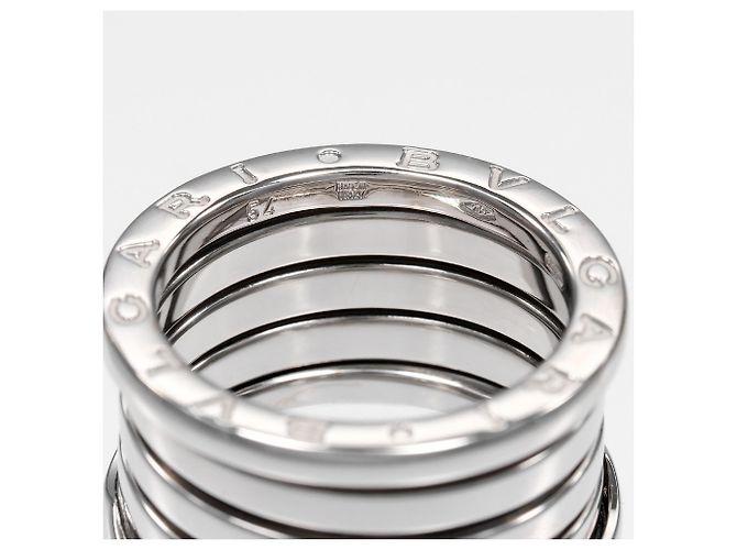 Bulgari Anello Bvlgari B.ZERO1 a 5 bande in oro bianco 18K - vista 4