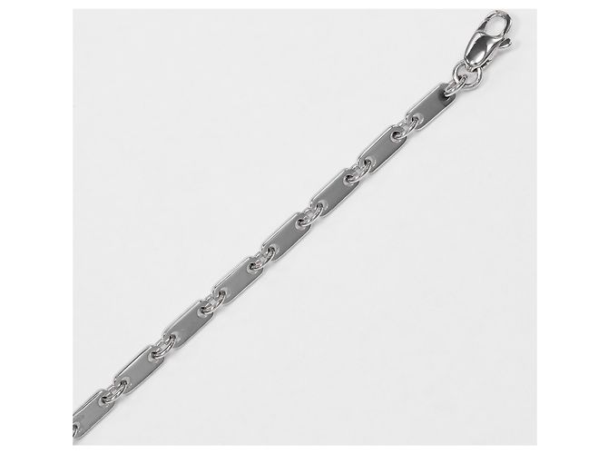Bracciale a maglia Figaro Cartier in oro bianco 18K - vista 6
