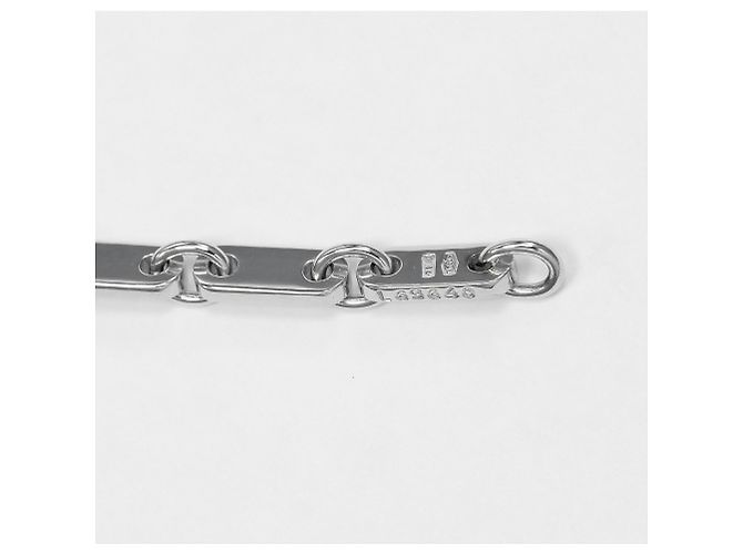 Bracciale a maglia Figaro Cartier in oro bianco 18K - vista 7
