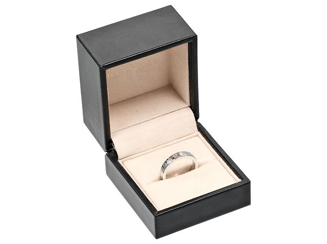 Bulgari Anello Bvlgari B.ZERO1 Essential Band in oro bianco 18K - vista 11