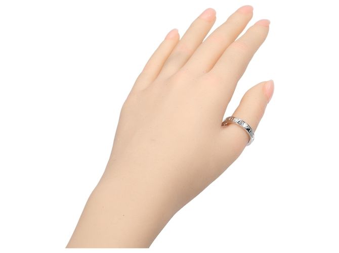 Bulgari Anello Bvlgari B.ZERO1 Essential Band in oro bianco 18K - vista 2