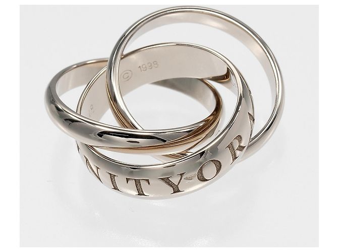 Cartier Trinity 1998 Christmas Ring Weißgold - Ansicht 3