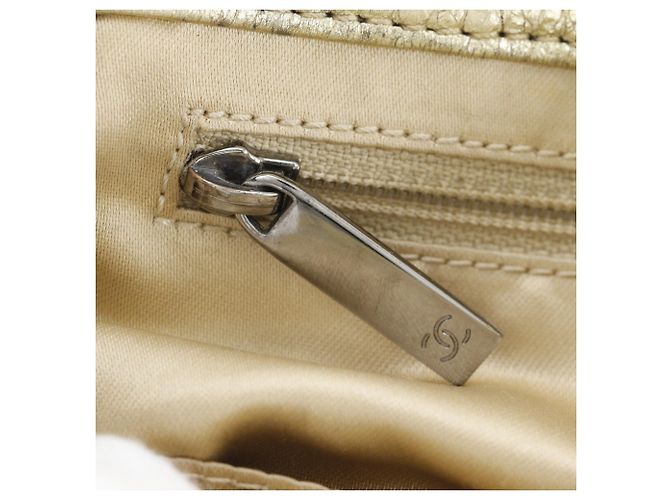 Borsa Chanel Hollywood Accordion Flap D'oro - vista 14