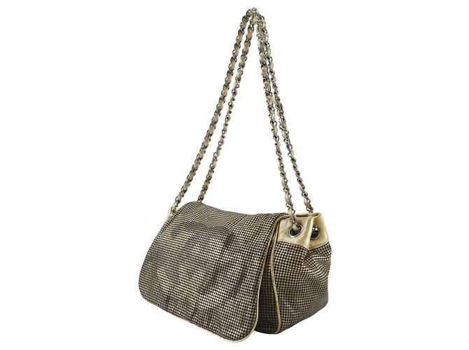 Borsa Chanel Hollywood Accordion Flap D'oro - vista 2