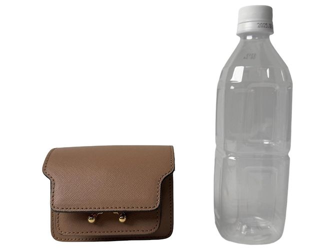 Marni Trunk Nano Schultertasche Braun - Ansicht 10