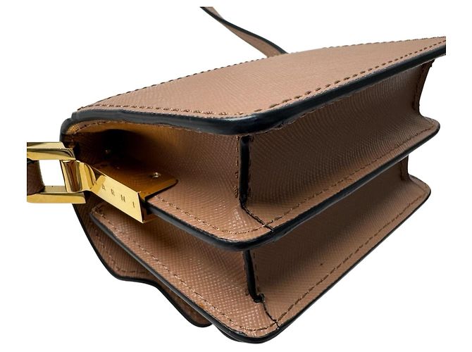 Marni Trunk Nano Schultertasche Braun - Ansicht 11