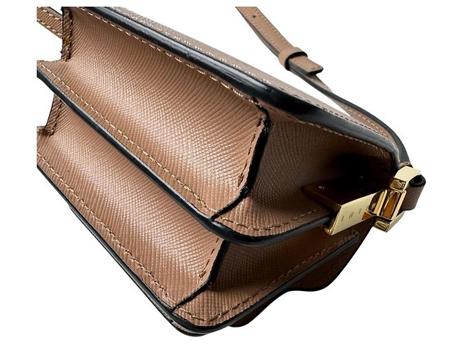 Marni Trunk Nano Schultertasche Braun - Ansicht 12