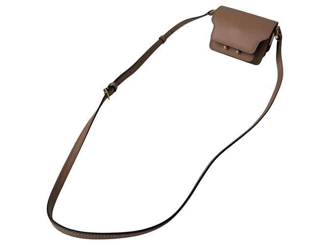Marni Trunk Nano Schultertasche Braun - Ansicht 2