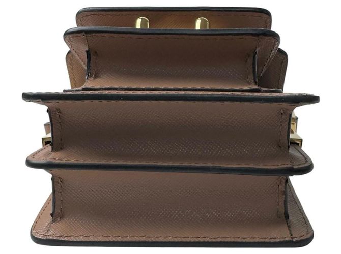 Marni Trunk Nano Schultertasche Braun - Ansicht 6