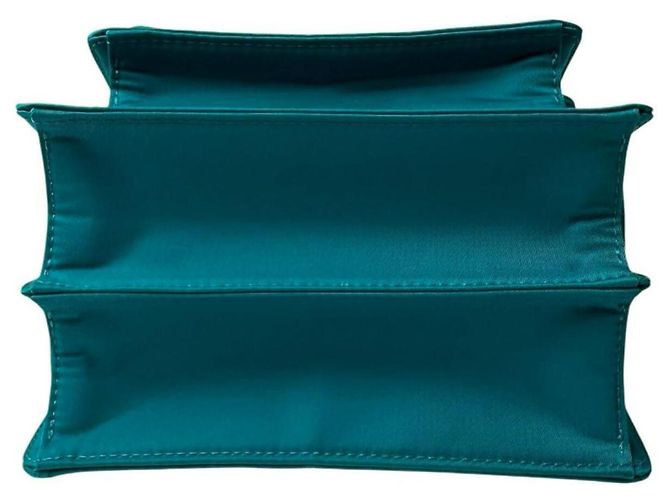Marni Trunk Nylon Schultertasche Blau Grün - Ansicht 7