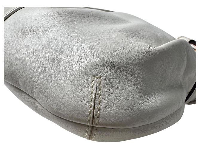Mini borsa monospalla Coach Poppy con motivo floreale Bianco Rosso - vista 12