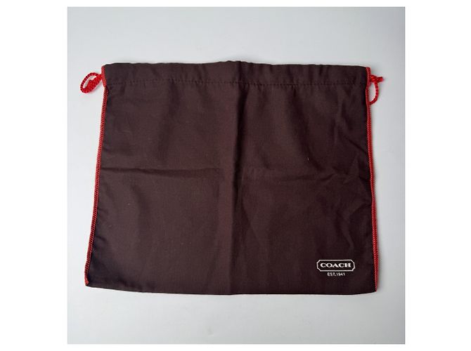 Pouch per borsa Coach in tela rossa Rosso - vista 14