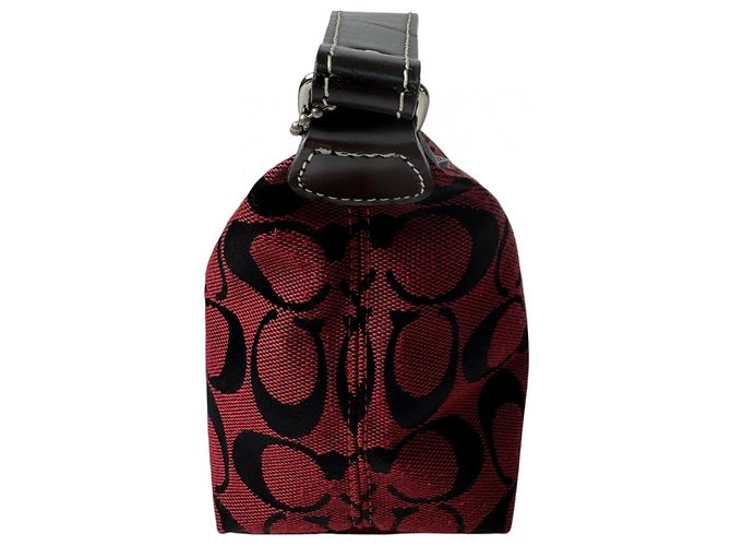 Pouch per borsa Coach in tela rossa Rosso - vista 4