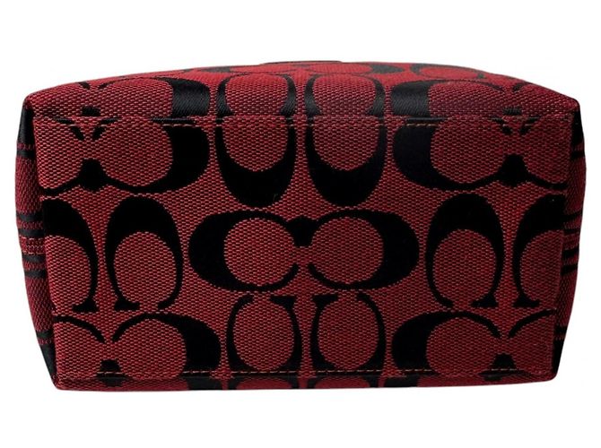 Pouch per borsa Coach in tela rossa Rosso - vista 5
