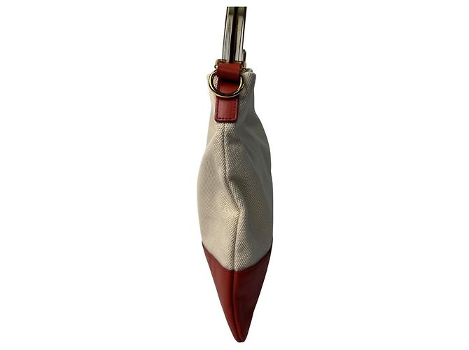 Borsa a mano 2-Way Marni Venice Canvas Rosso Beige Arancione - vista 4