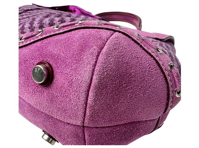 Borsa Coach Soho Tweed x Leather Porpora - vista 16