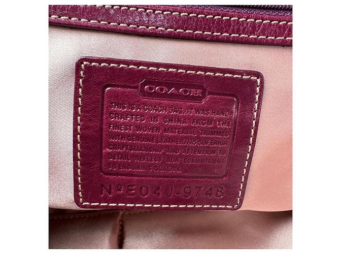 Borsa Coach Soho Tweed x Leather Porpora - vista 8
