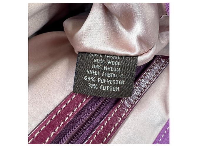 Borsa Coach Soho Tweed x Leather Porpora - vista 9