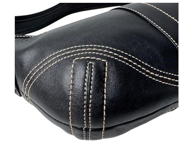 Bolsa Coach Half Moon One-Shoulder Bag Preto - vista 10